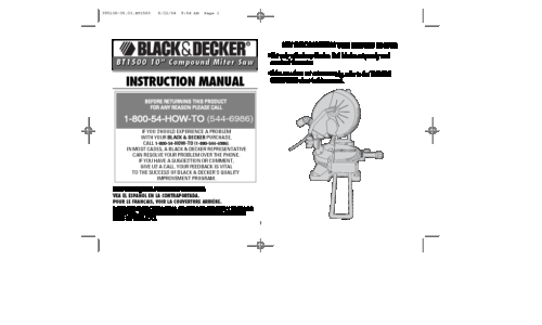 Black and Decker 395136-00 User Manual