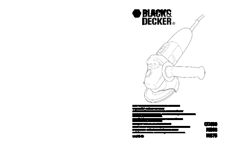 Black and Decker 3272 Technical Data