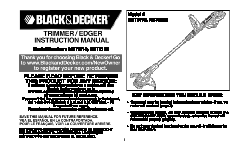Black and Decker 11-4-12S User Manual