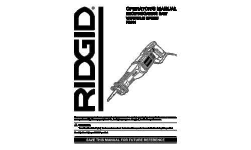 RIDGID Cordless Saw R3001 User Manual