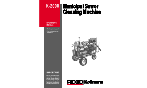 RIDGID Carpet Cleaner K-2000 User Manual