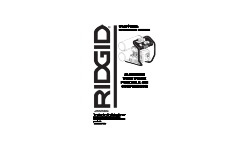 RIDGID Air Compressor OL50135AL User Manual
