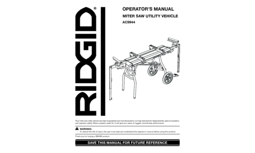 RIDGID AC9944 user manual