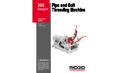 RIDGID 300 User Manual