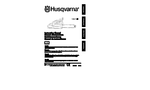 Husqvarna 136 & 141 Chainsaw User Manual