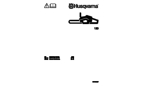 Husqvarna 120 Chainsaw User Manual
