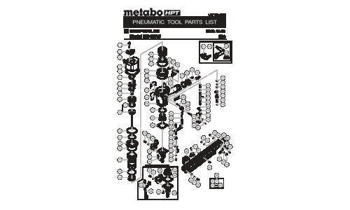 Metabo NR83A5 Framing Nailer Parts List