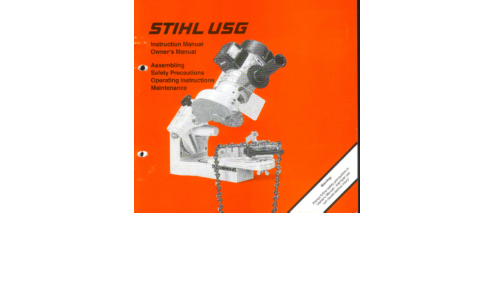 Stihl USG User Manual