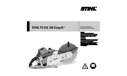 Stihl TS 510, 760 CutQuik User Manual