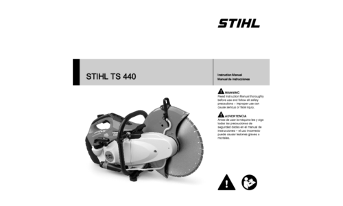 Stihl TS 440 Cutter User Manual