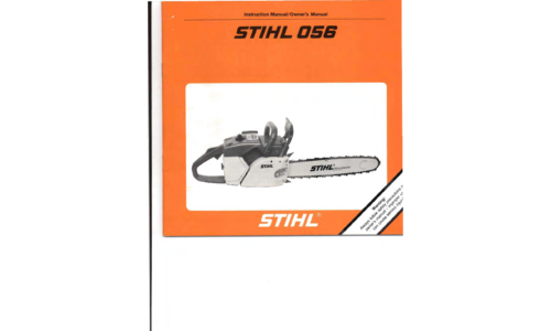 Stihl 056 Chainsaw User Manual