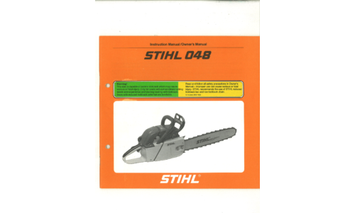 Stihl 048 Chainsaw User Manual