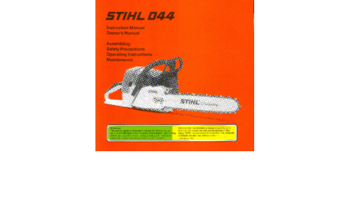 Stihl 044 Chainsaw User Manual
