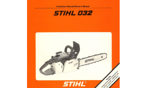 Stihl 032 Chainsaw User Manual