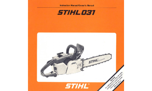 Stihl 031 Chainsaw User Manual