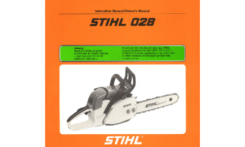 Stihl 028 Chainsaw User Manual