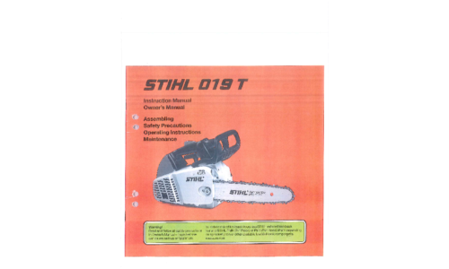 Stihl 019T Chainsaw User Manual