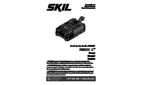 Skil SC536501 Battery Charger User Manual