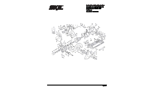Skilsaw SPT77WML-72 Circular Saw Parts List