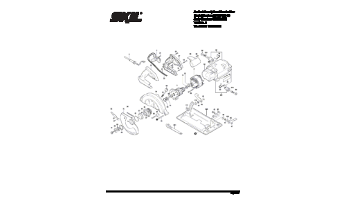 Skilsaw SPT67WE Reciprocating Saw Parts List