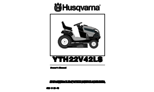 Husqvarna   YTH22V42LS 2011-01 532442118 NAen 96043011301 User Manual