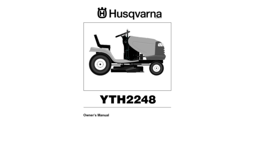Husqvarna   YTH 2248 A 954571977 2003-11 Ride Mower User Manual