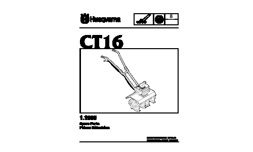 Husqvarna   CT 16 Cultivator 1995-05 Tiller User Manual