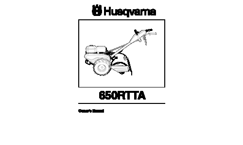 Husqvarna   650 RTT A 954329172 2002-12 Tiller User Manual