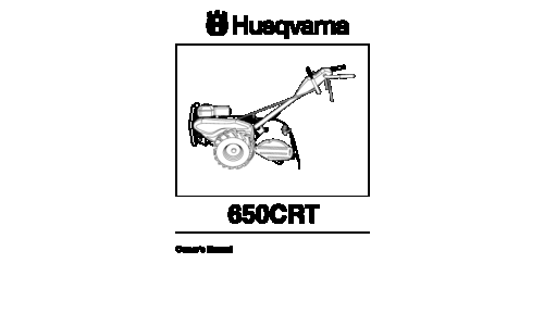 Husqvarna   650 CRT C 954328030 2002-12 Tiller User Manual