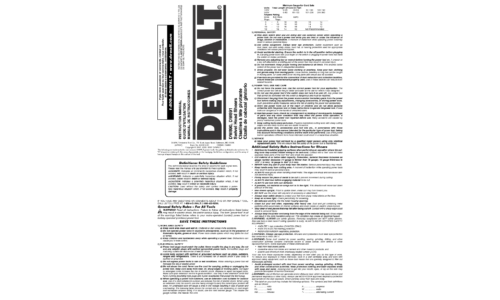 DeWalt Trimmer DW890 User Manual