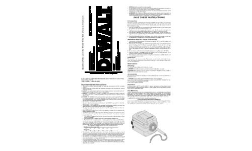 DeWalt TV Converter Box DW0247 User Manual