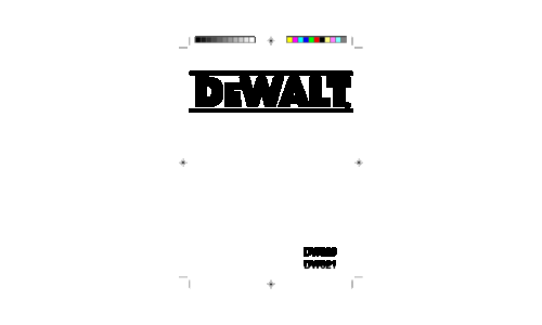 DeWalt DW620 Router User Manual