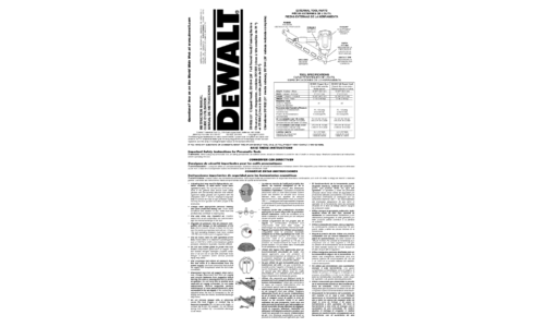 DeWalt D51822, D51844 Nailer User Manual