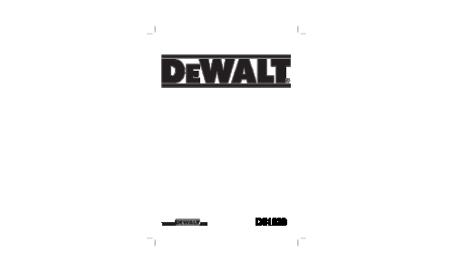 DeWalt D51238 User Manual