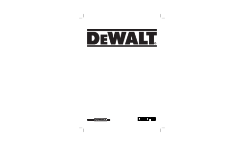 DeWalt D28710 User Manual