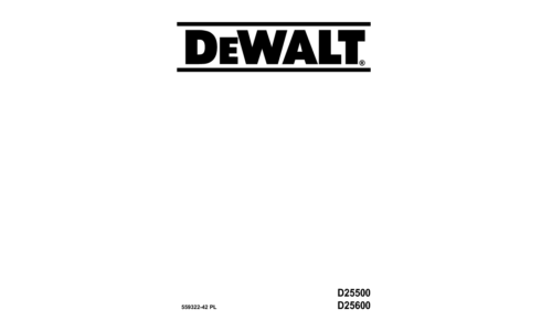 DeWalt D25500 D25600
