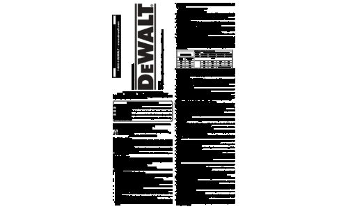 DeWalt Cordless Saw DW716 User Manual