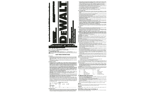 DeWalt Brush Cutter DW660 User Manual