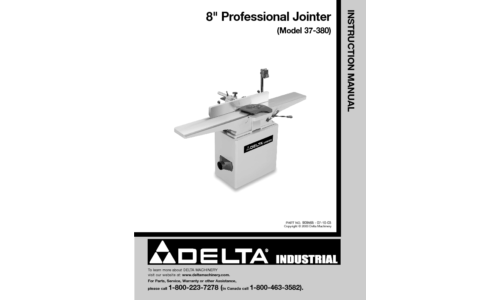 DeWalt Biscuit Joiner 37-380 User Manual