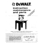 DeWalt 7790 Radial Arm Saw User Manual