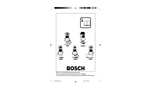 Bosch Power Tools Trimmer 1608LX User Manual