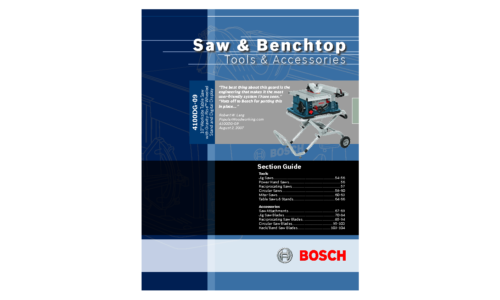 Bosch Power Tools Saw 4100DG-09 User Manual