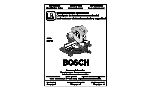 Bosch Power Tools Saw 3924B User Manual