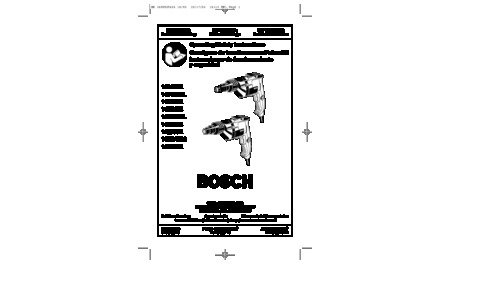 Bosch Power Tools Drill 1404VSR User Manual