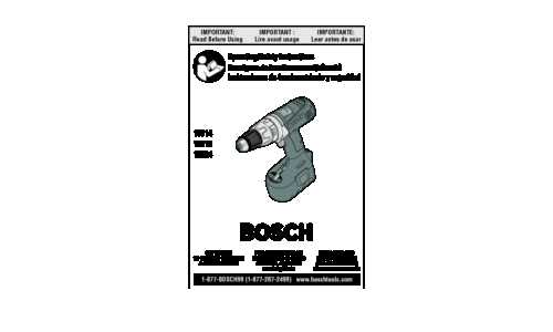 Bosch Power Tools Drill 13614 User Manual