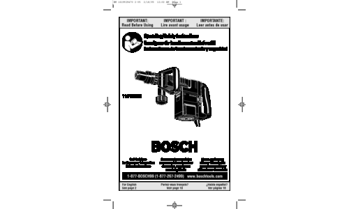 Bosch Power Tools Drill 11316EVS User Manual