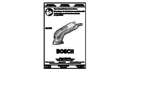 Bosch Power Tools Cordless Sander 1294VSK User Manual