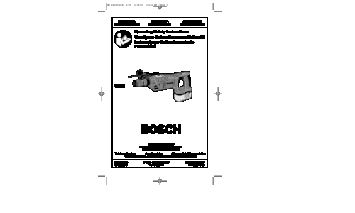 Bosch Power Tools Cordless Drill 12524 User Manual