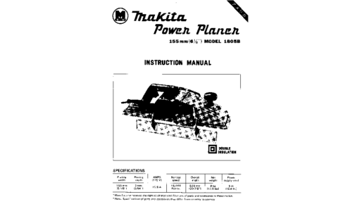 Makita 1805B User Manual