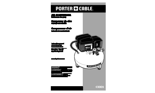 Porter-Cable 1000003754 User Manual